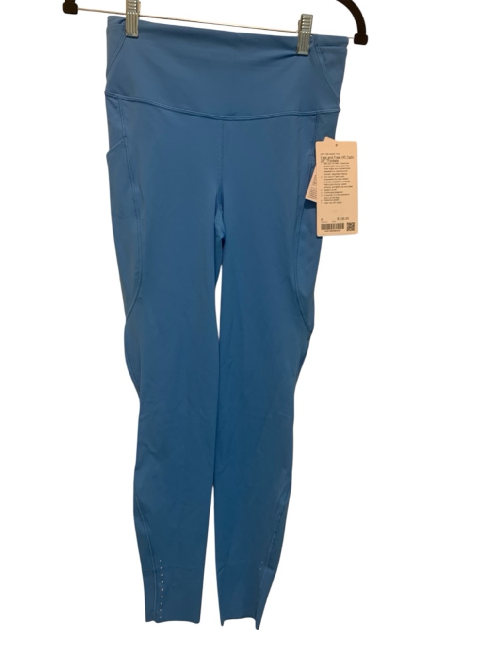 45. NWT Lululemon fast and free HR pocket tights 28” Size 8